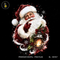 Santa Holding Glowing Lantern Print