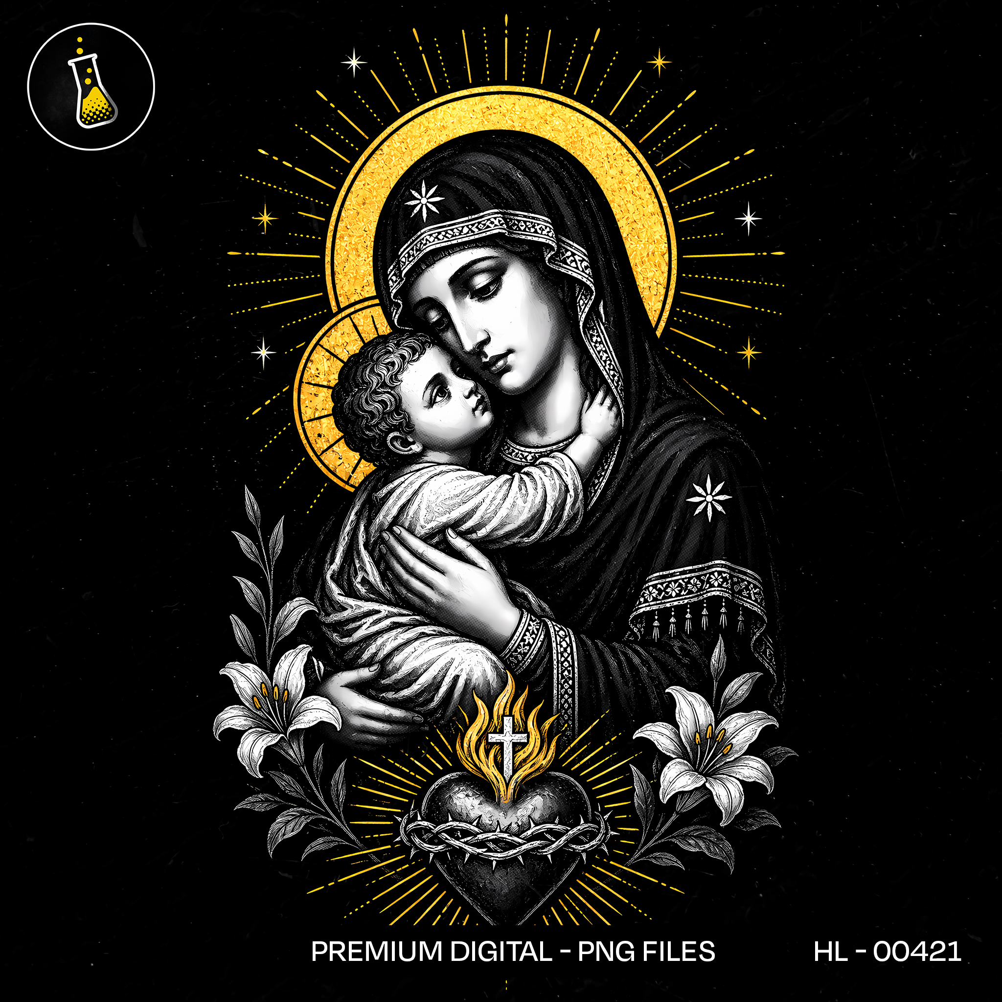Blessed Madonna and Child Print