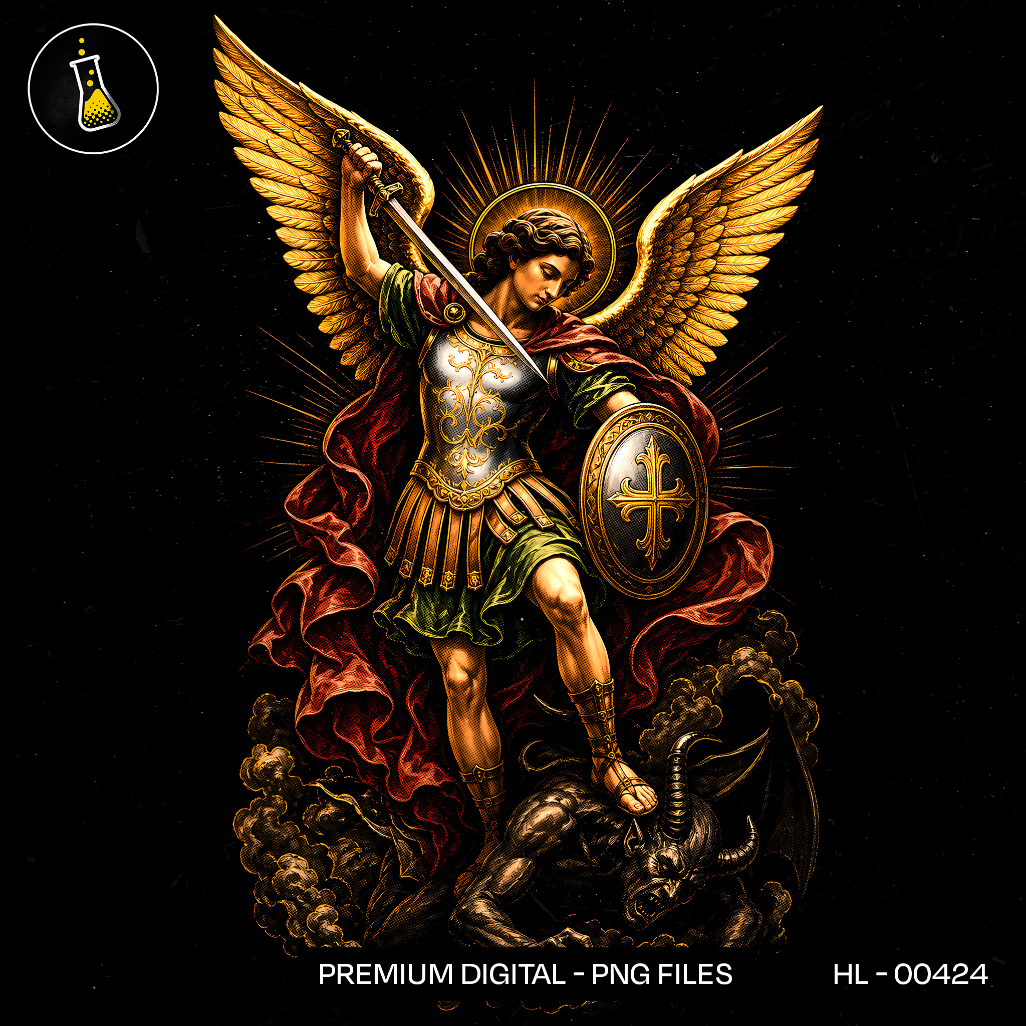 Archangel Michael Defeats Satan Print