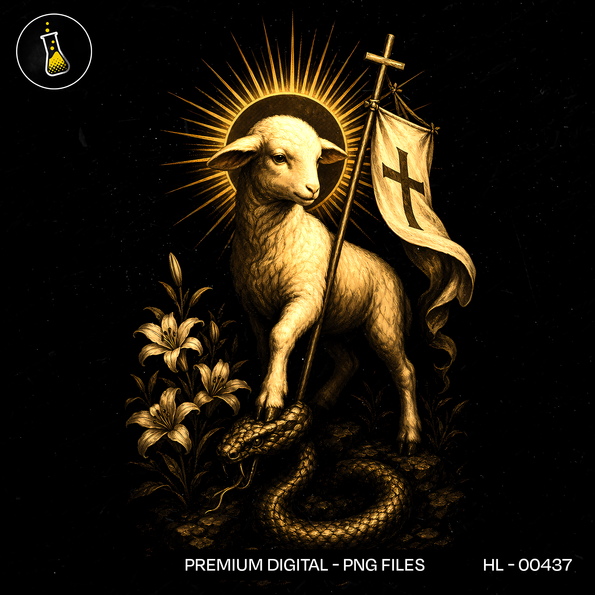 Lamb of God Serpent Print