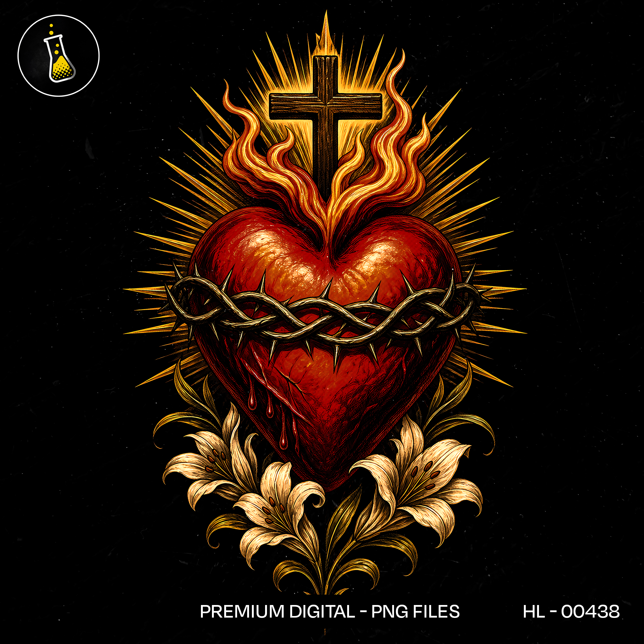 Bleeding Sacred Heart Print
