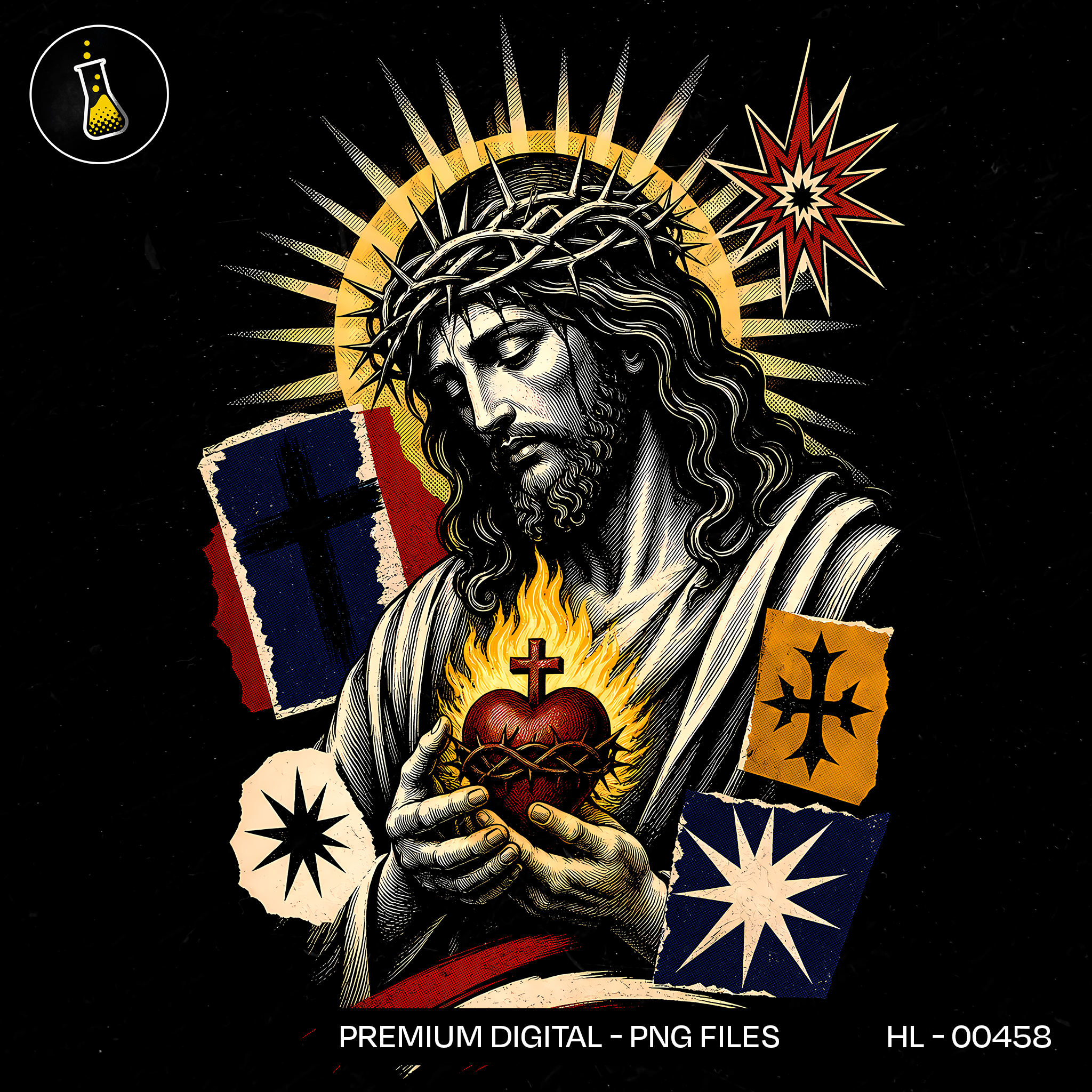 Crown of Thorns Pop Art Print