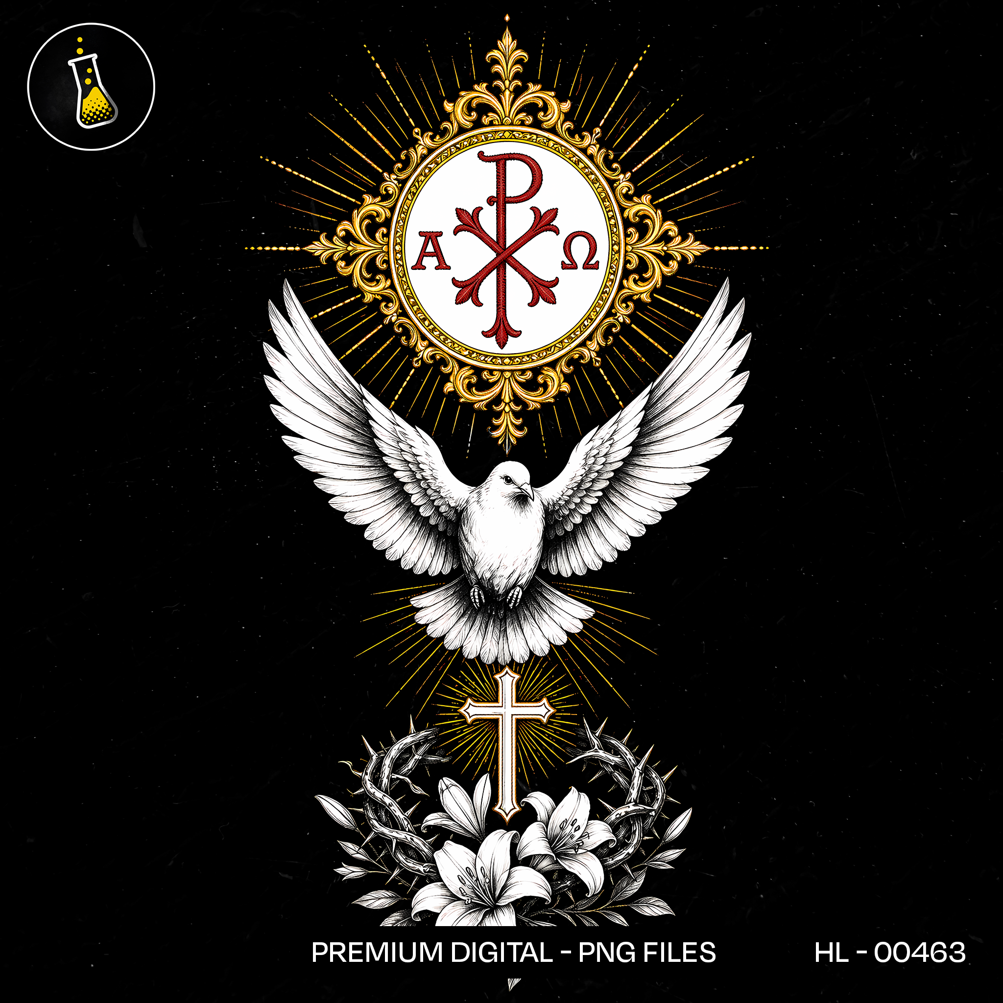 Chi Rho Alpha Omega Print