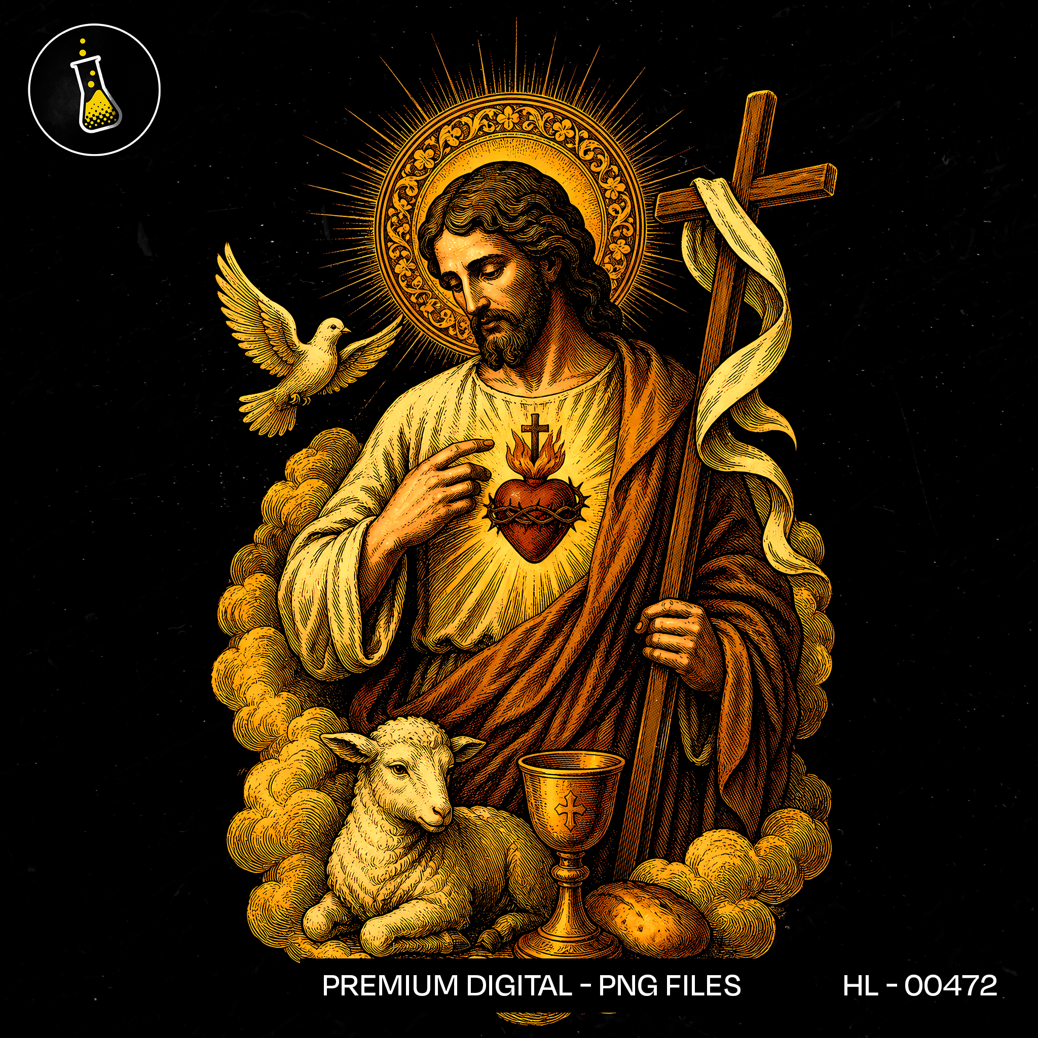 Good Shepherd with Lamb Print