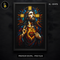 Stained Glass Sacred Heart Print