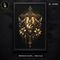 Golden Cross Sacred Heart Print