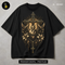 Golden Cross Sacred Heart Print